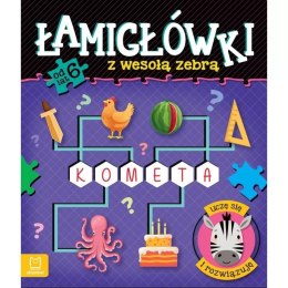 Łamigłówki z wesołą zebrą 6+