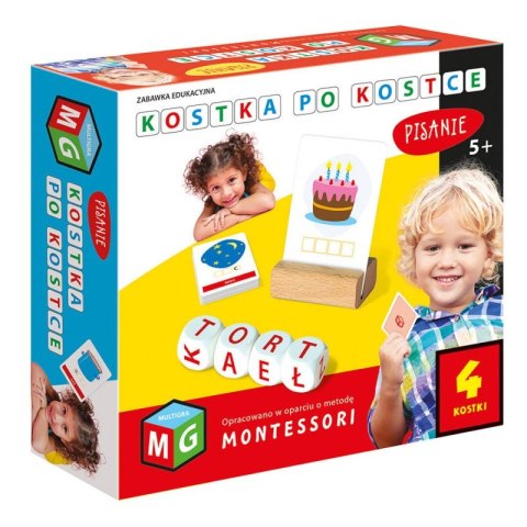 Montessori pisanie 4 kostki