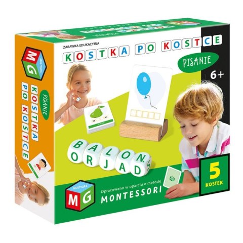 Montessori pisanie 5 kostek