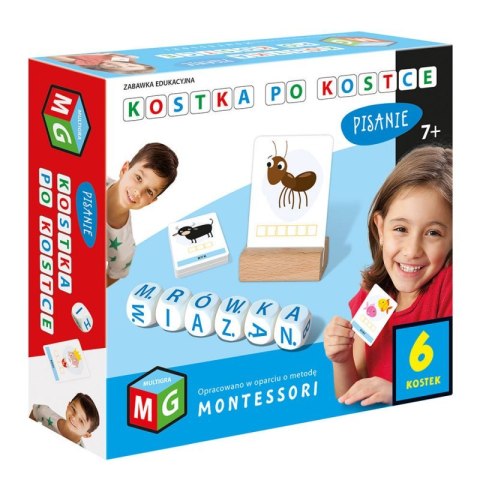 Montessori pisanie 6 kostek