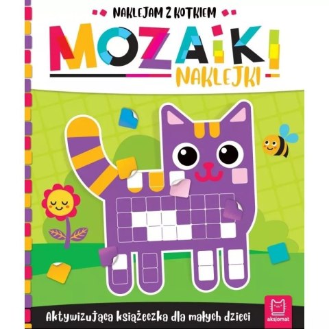 Mozaiki i naklejki z kotkiem