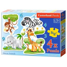 Puzzle 4w1 african animals