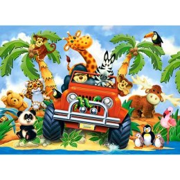 Puzzle 60el. softies on safari