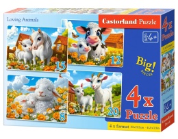 PUZZLE 4W1 LOVING ANIMALS