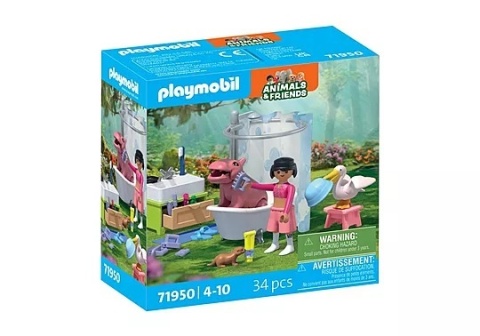 ZWIERZĘTA W KĄPIELI PLAYMOBIL