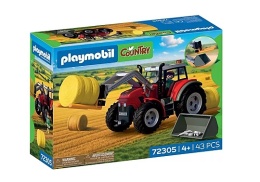 DUŻY TRAKTOR Z BELAMI SIANA