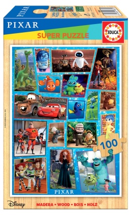 PUZZLE 100 DREWNO BOHATEROWIE
