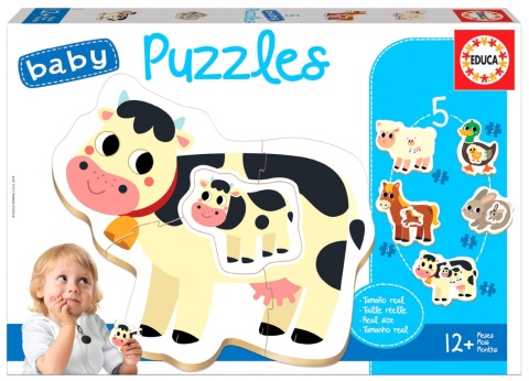 PUZZLE 2-4 ZWIERZĘTA HODOWLANE