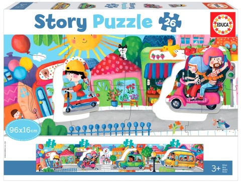 PUZZLE 26 PANORAMA POJAZDY