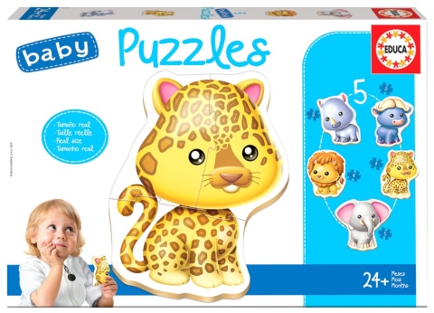 PUZZLE 3-5 DZIKIE ZWIERZĘTA