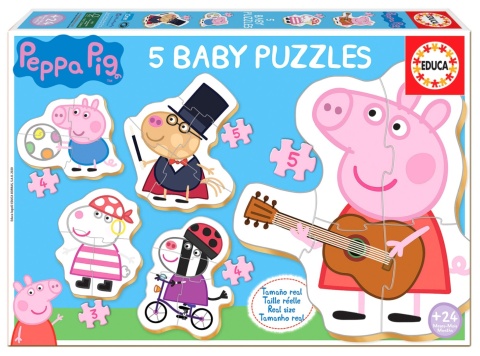 PUZZLE 3-5 ŚWINKA PEPPA