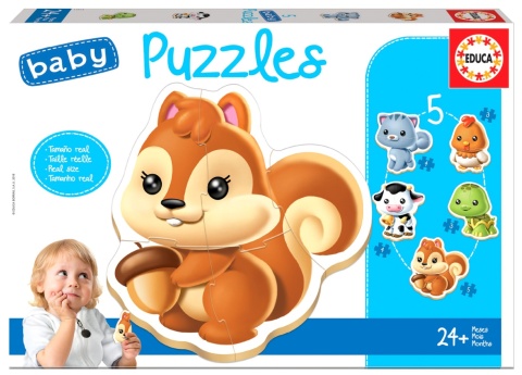 PUZZLE 3-5 ZWIERZĘTA