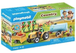TRAKTOR Z PRZYCZEPĄ I WODĄ