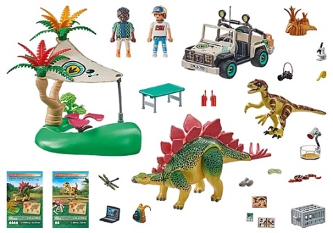 OBÓZ BADAWCZY Z DINOZAURAMI