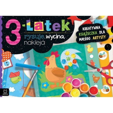 3-latek rysuje wycina nakleja