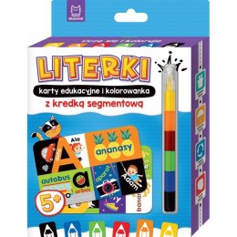 Literki karty eduk. kredka 5+