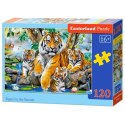 Puzzle 120el. tigers by stream